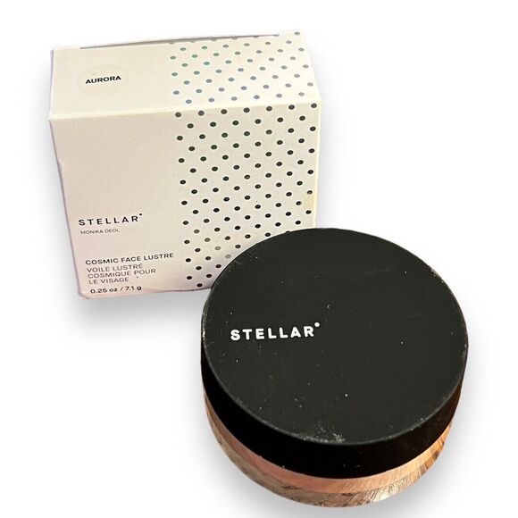STELLAR Cosmic Face Lustre Illuminating Powder Aurora FULL SZ 0.25 oz/7.1 g NIB - Picture 1 of 6